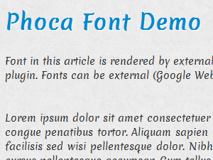 Phoca Font