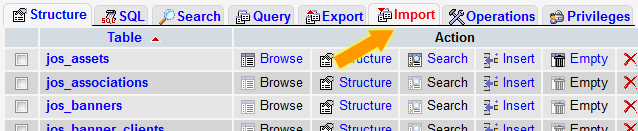 Migration - Import folder